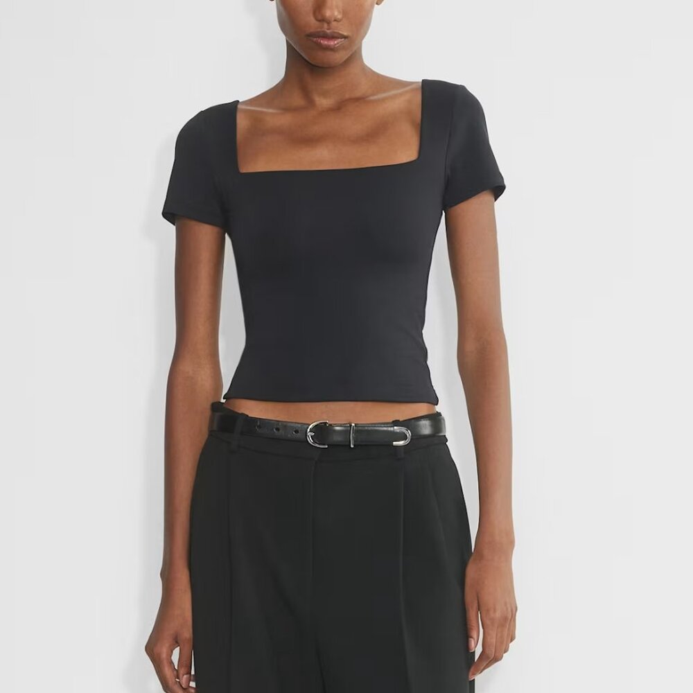 Aritzia Babaton Original Contour New Squareneck T-shirt